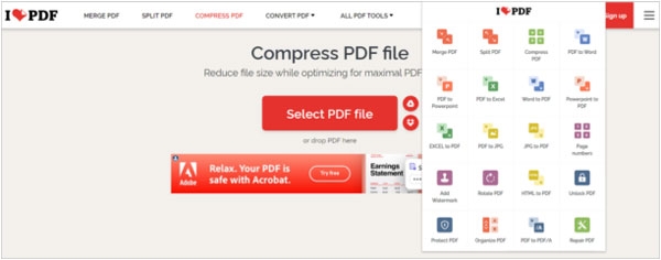 أدوات PDF على الإنترنت