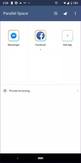 تطبيق متعدد الحسابات (Parallel Space) على هواتف اندرويد