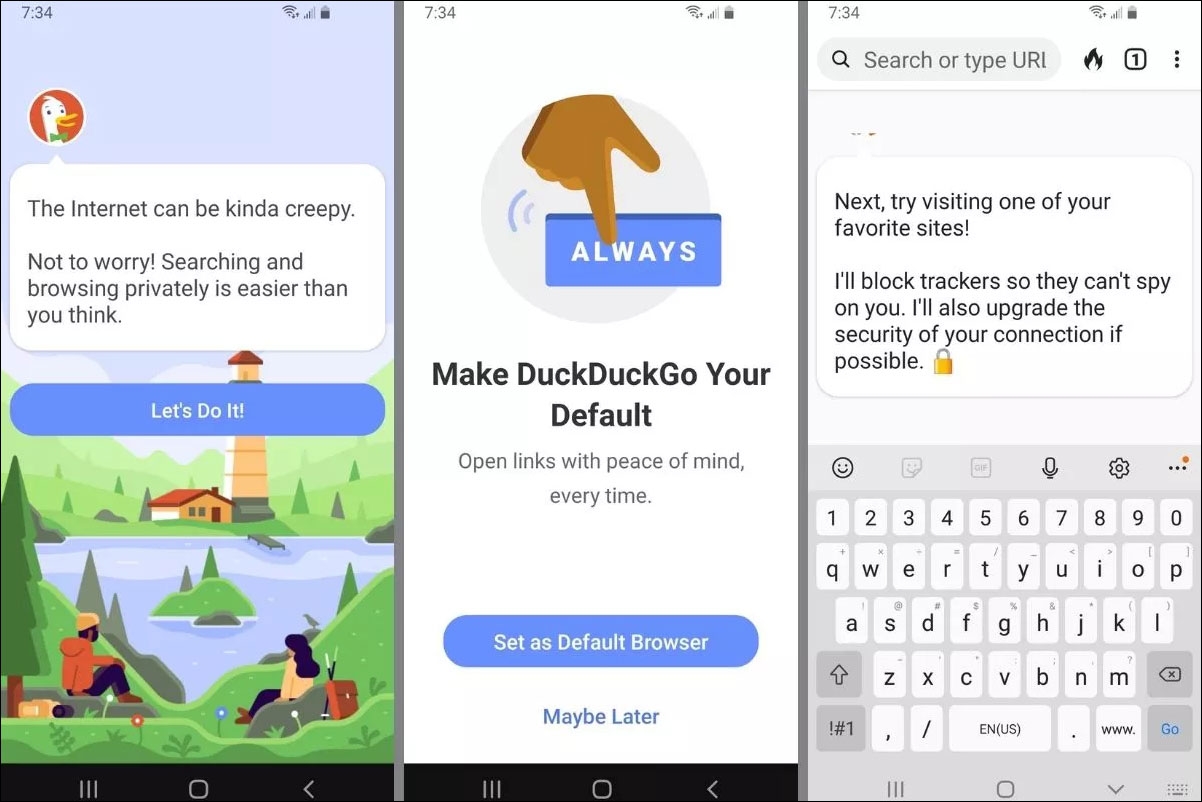 أفضل متصفح خاص، متصفح داك داك جو (DuckDuckGo)