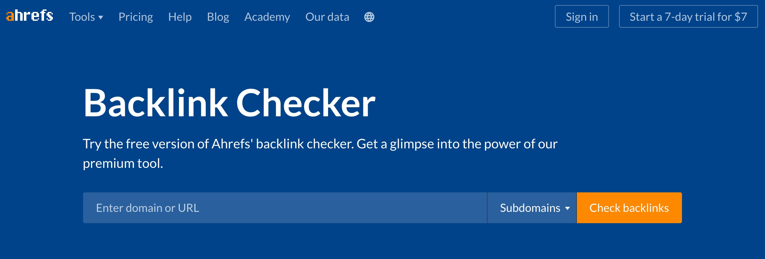 Ahrefs Redirect Checker