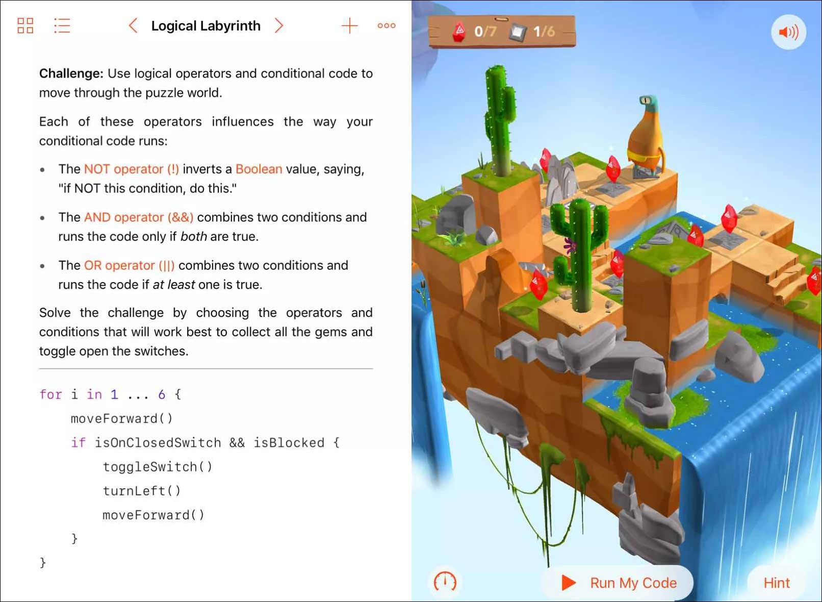 سويفت بلاي غراوندز Swift Playgrounds لتعليم البرمجة للأطفال