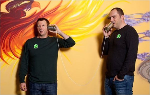 مؤسسي واتساب (Whatsapp) برايان أكتون (Brian Acton) و جان كوم (Jan Koum)