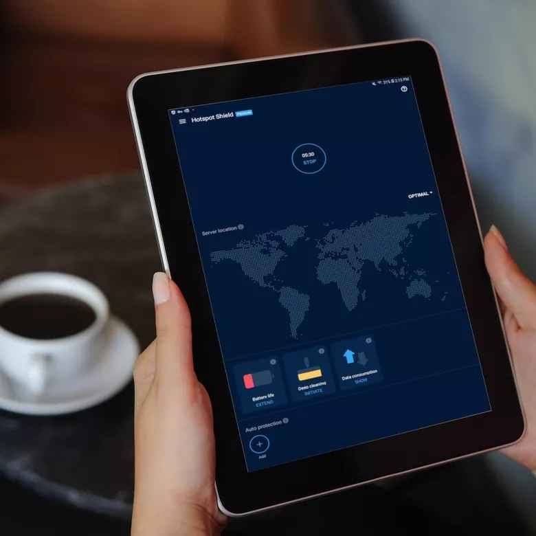 برنامج هوت سبوت شيلد على التابليت