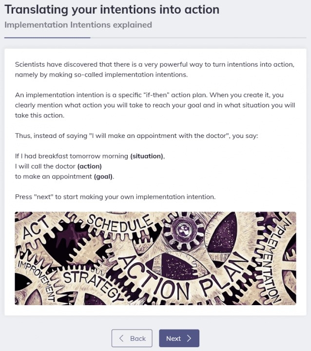 Implementation Intentions