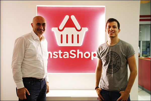 مؤسس إنستا شوب جون تسيوريس مع رونالدو مشحور مؤسس سوق.كوم