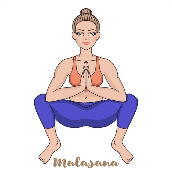 وضعية القرفصاء، مالاسانا (Malasana)