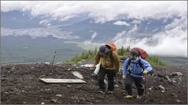 Mount Fuji climbers