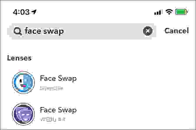إجراء تبديل الوجه (Face Swap) على سناب شات