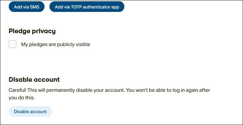 كيفية حذف حسابك في باتريون