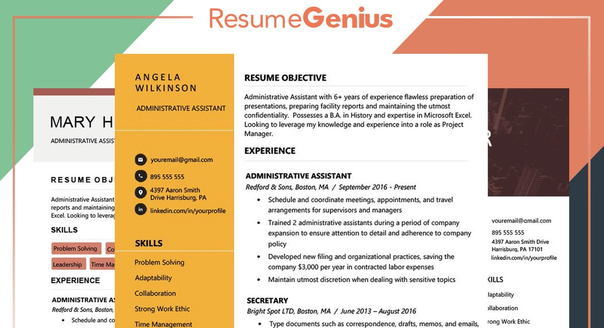موقع Resume Genius