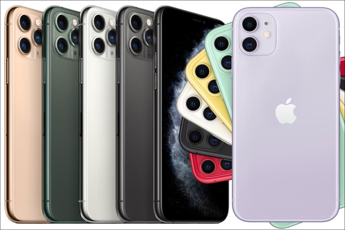 الهيكل الخارجي والألوان في هواتف iPhone 11 وiPhone 11 Pro وPro Max