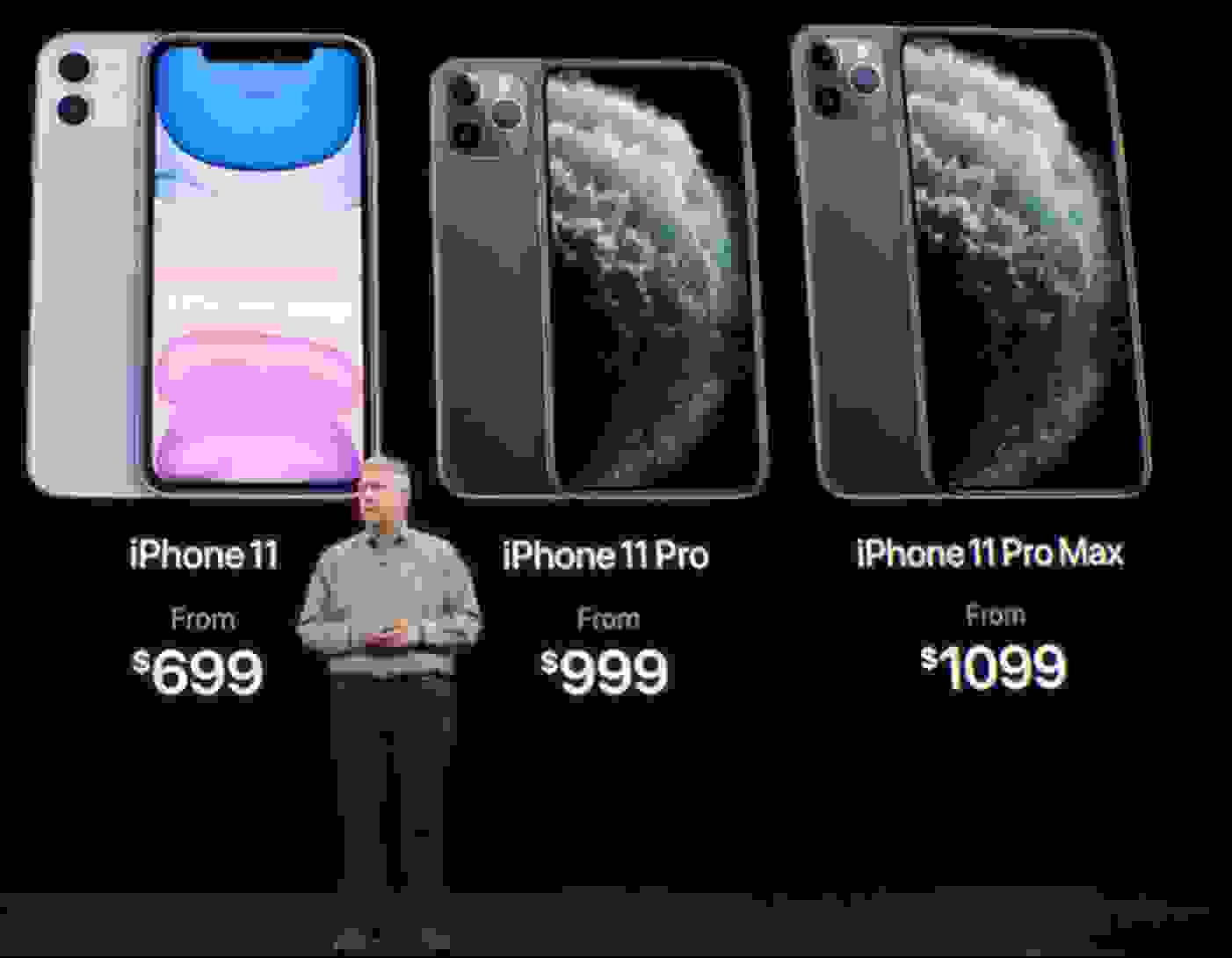 أسعار هواتف iPhone 11 وiPhone 11 Pro وPro Max، تم تخفيض هذه الأسعار لاحقاً