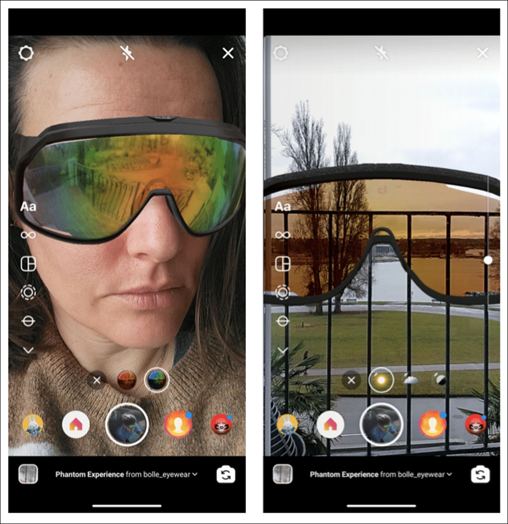تجربة المنتجات تجربةً افتراضيةً على منصة إنستغرام تجربة المنتجات تجربةً افتراضيةً على منصة إنستغرام