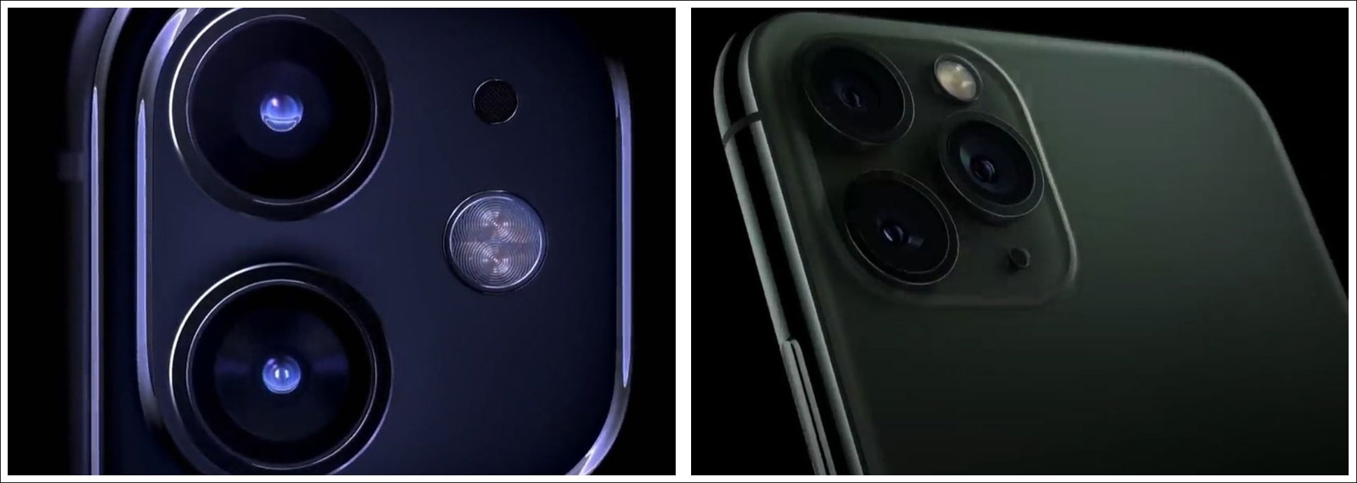 مقارنة الكاميرات في سلسلة هواتف أيفون 11 (iPhone 11)
