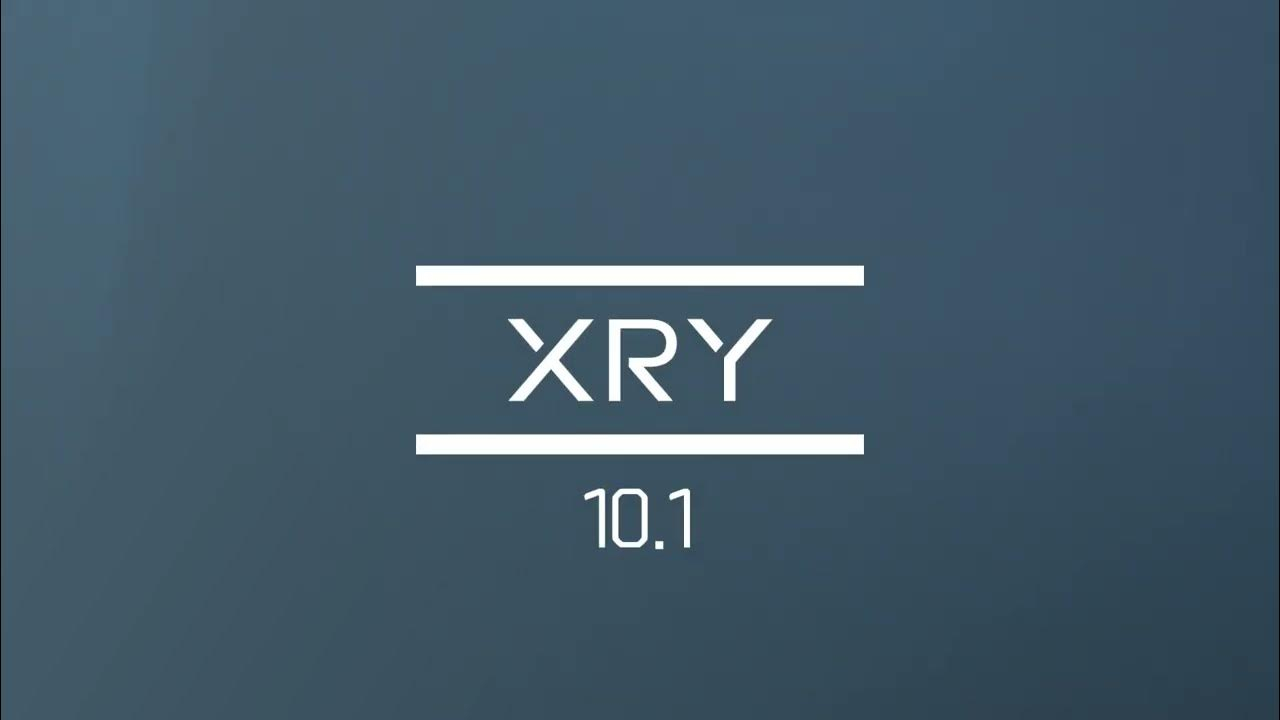 على خلفية باللون الزيتي يظهر في الوسط خطين ابيضين و بينهم كلمة XRY