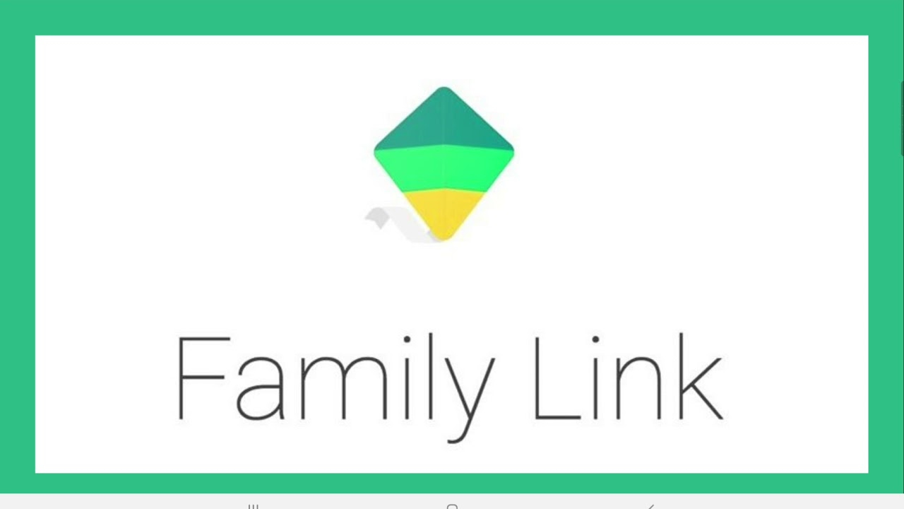 ضمن اطار اخضر و وسط ابيض يظهر في الوسط طائرة ورقية ملون باللون الاخضر والاخضر الفاتح والاصفر  وعبارة Family Link