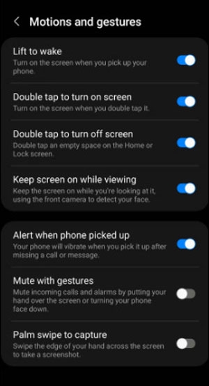 أخذ سكرين شوت على أندرويد باستخدام الإيماءات