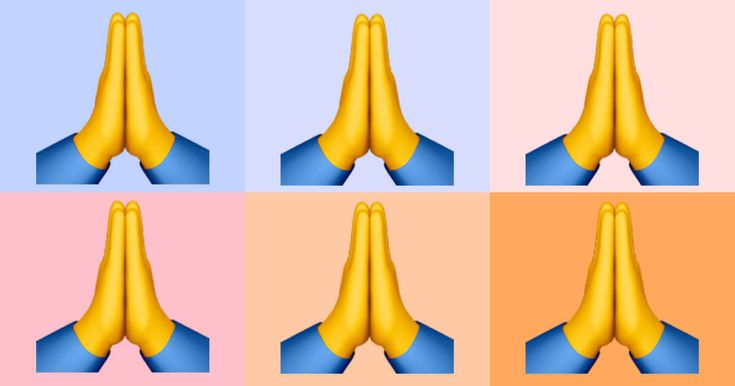 إيموجي الاعتذار أو الامتنان