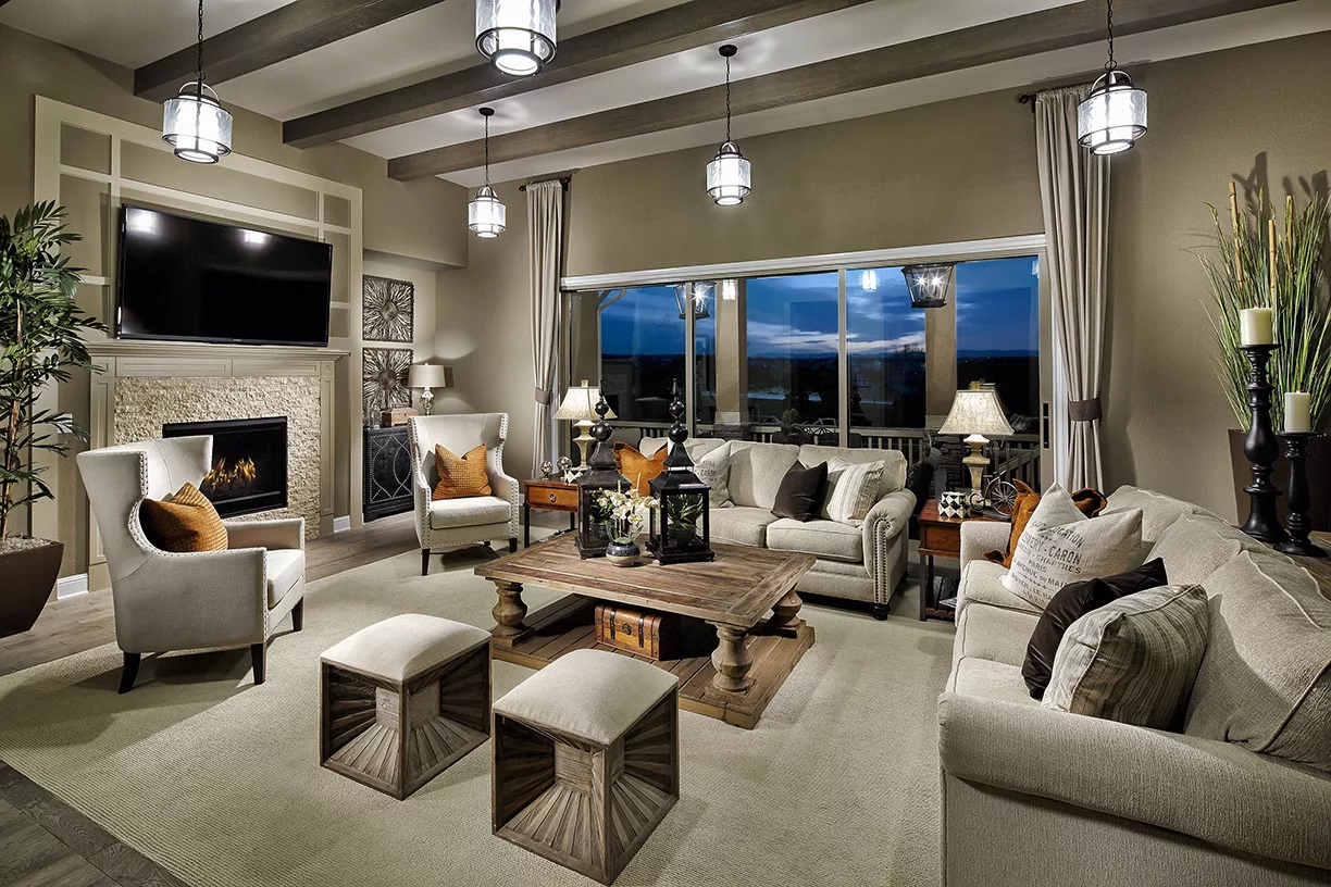 الإضاءة المناسبة لغرفة المعيشة