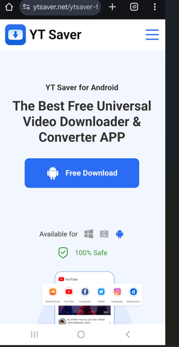 البحث عن YT Saver 