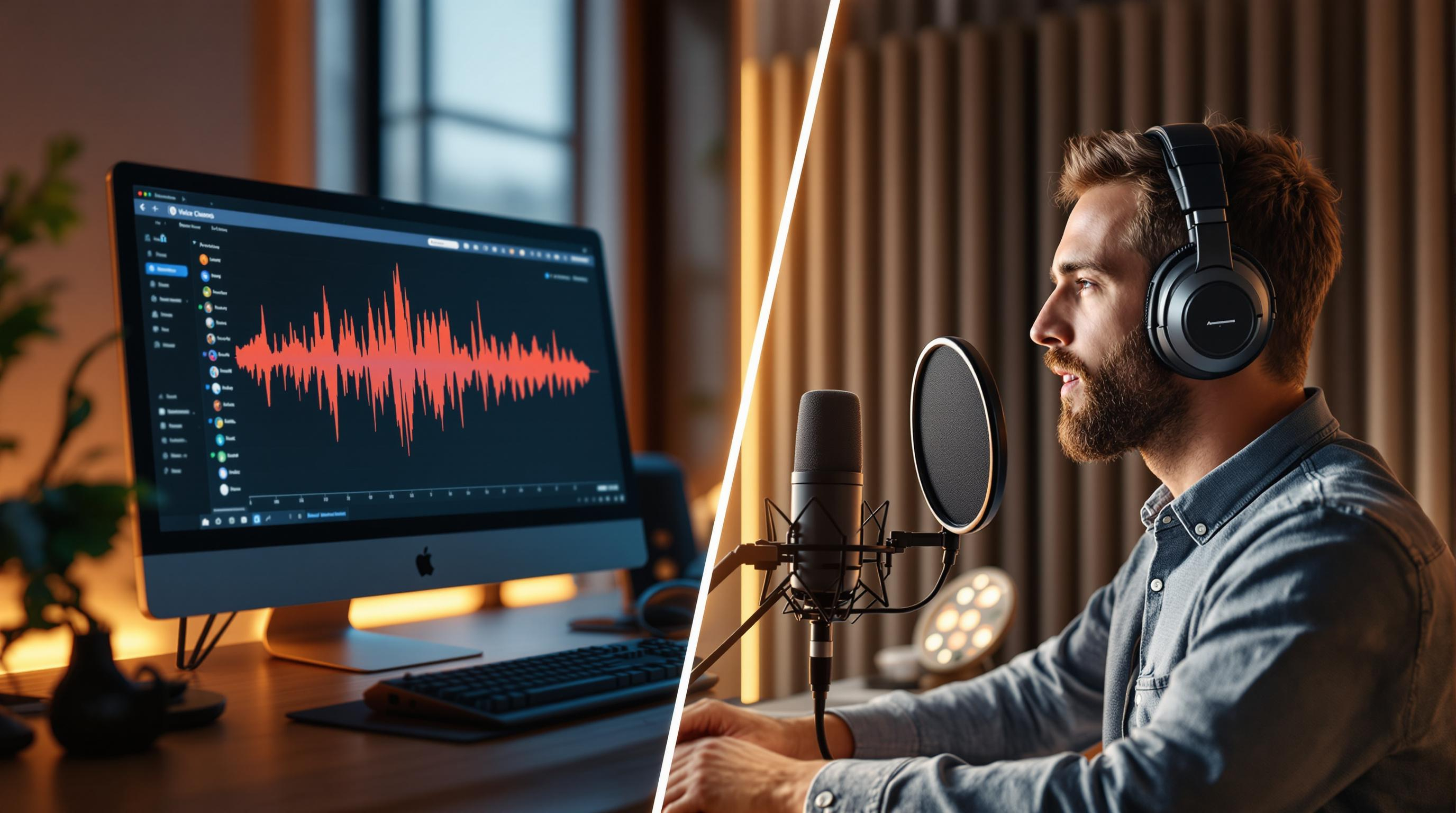 التعليق الصوتي باستخدام الذكاء الاصطناعي