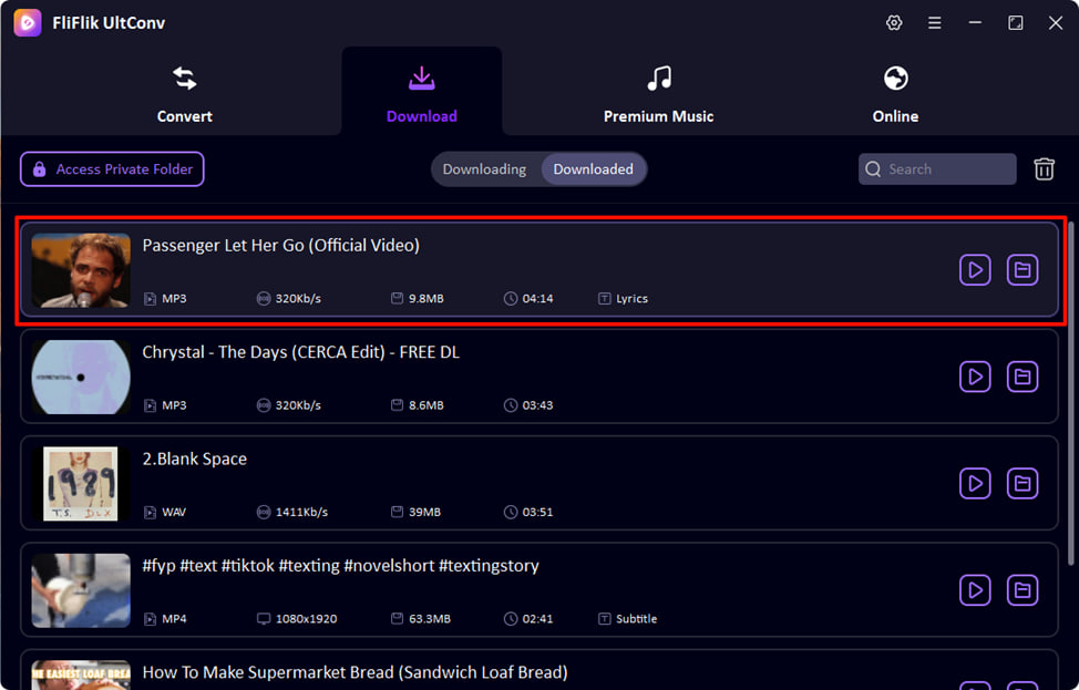 العثور على ملفات mp3