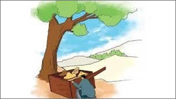 القرد وبائع الطرابيش