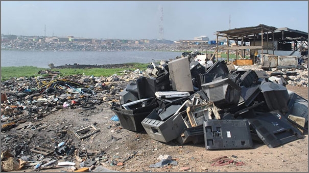 تأثير النفايات الإلكترونية في البيئة