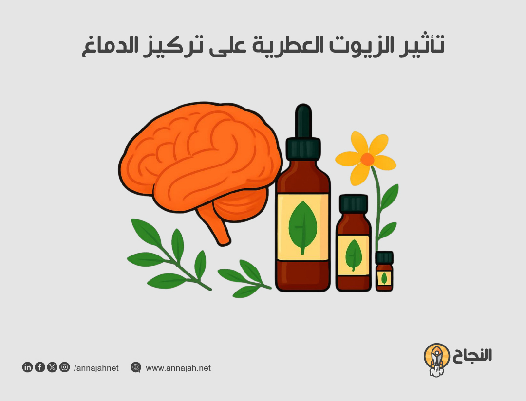 تأثير الزيوت العطرية على تركيز الدماغ تأثير الزيوت العطرية على تركيز الدماغ