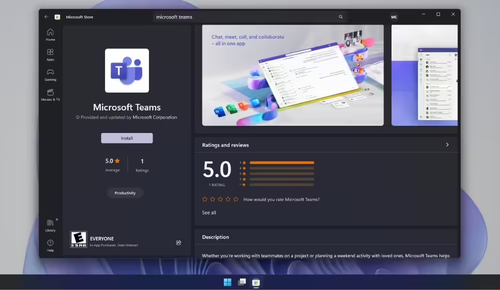 تطبيق Microsoft Teams