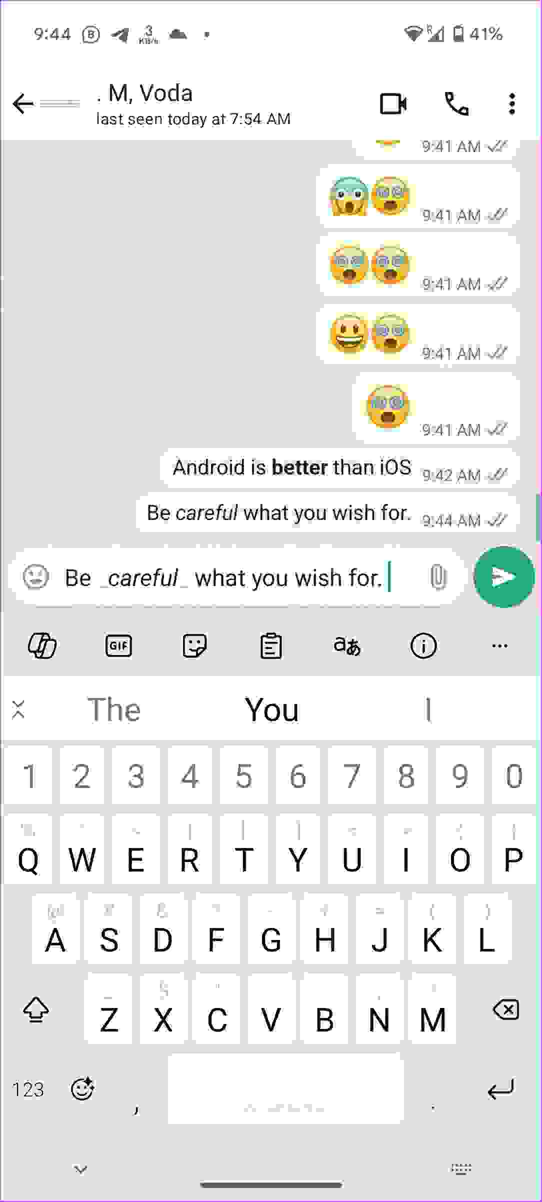 جعل النص مائلاً (Italic)