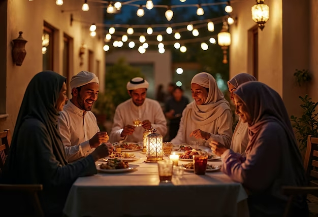 جلسة عائلية في رمضان
