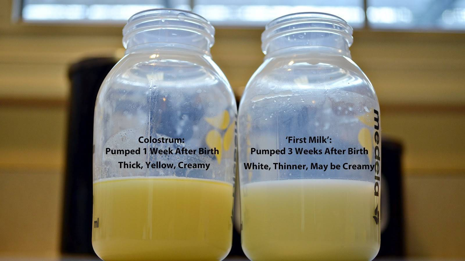 حليب صالح وآخر متغير اللون أو القوام