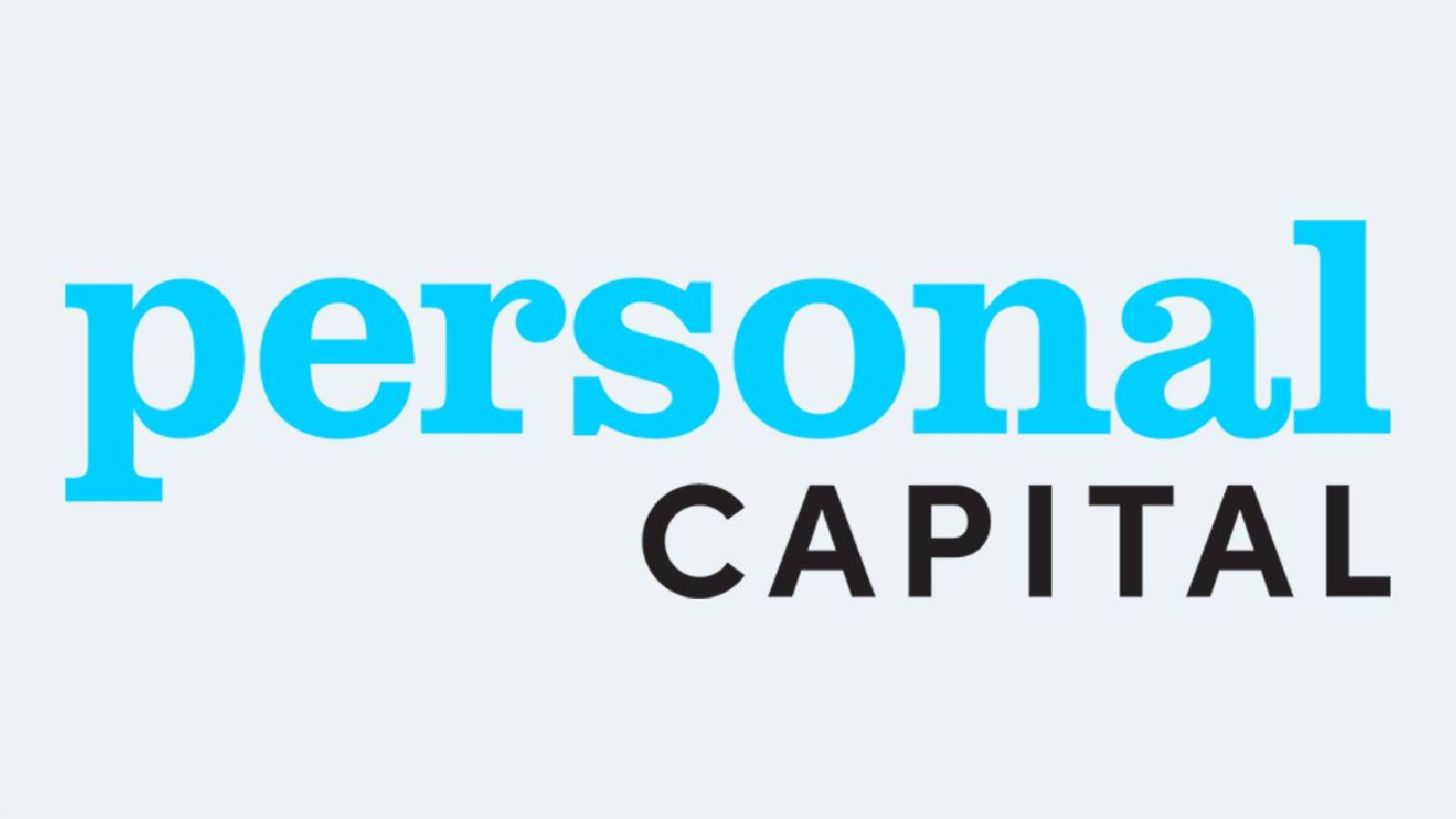 على خلفية رمادية يظهر اسم التطبيق personal باللون الأزرق و CAPITAL باللون الاسود