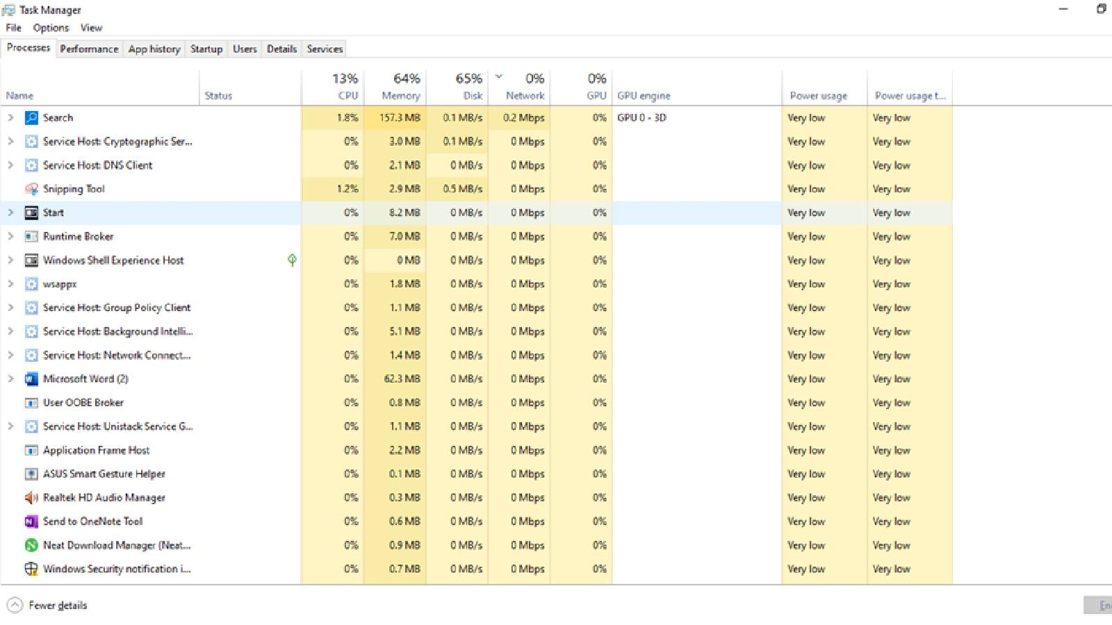 قائمة مدير المهام تحسِّن إدارة برامج بدء التشغيل سرعة إقلاع النظام  