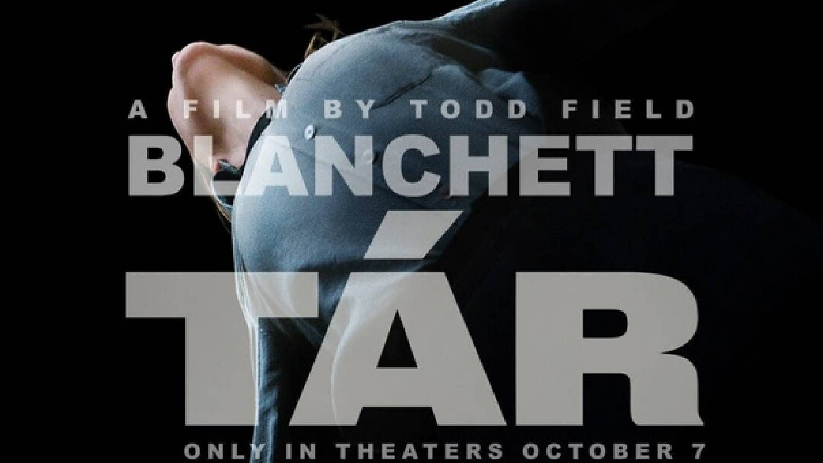 خلفية سوداء فيها صورة رجل مأخوذة من الاسف وكتابة بيضاء لعنوان فيلم TAR