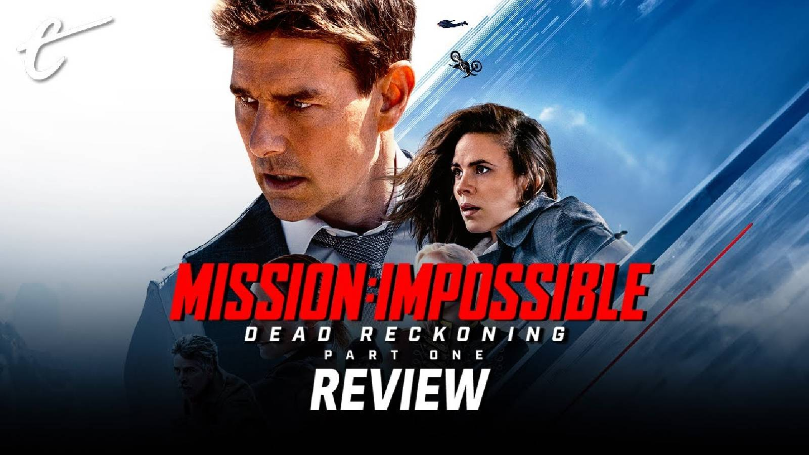 صورة الممثل توم كروز مكتوب تحته اسم الفيلم باللون الاحمر MISSION: IMPOSSIBLE