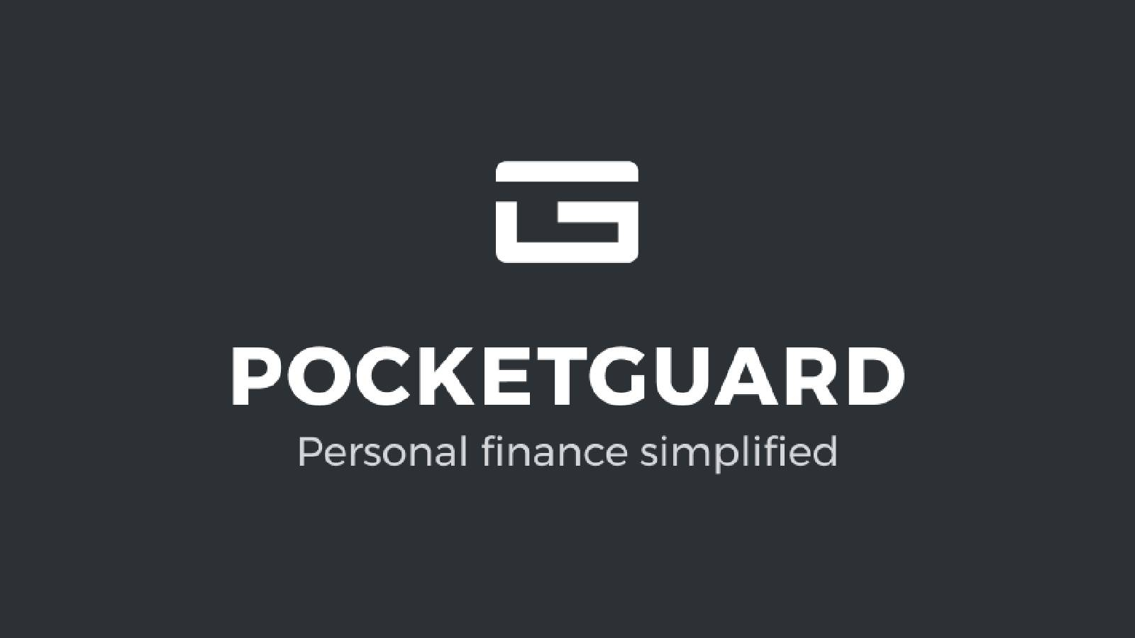 على خلفية سوداء تظهر عبارة بيضاء و حرف G  في الوسط POCKETGUARD