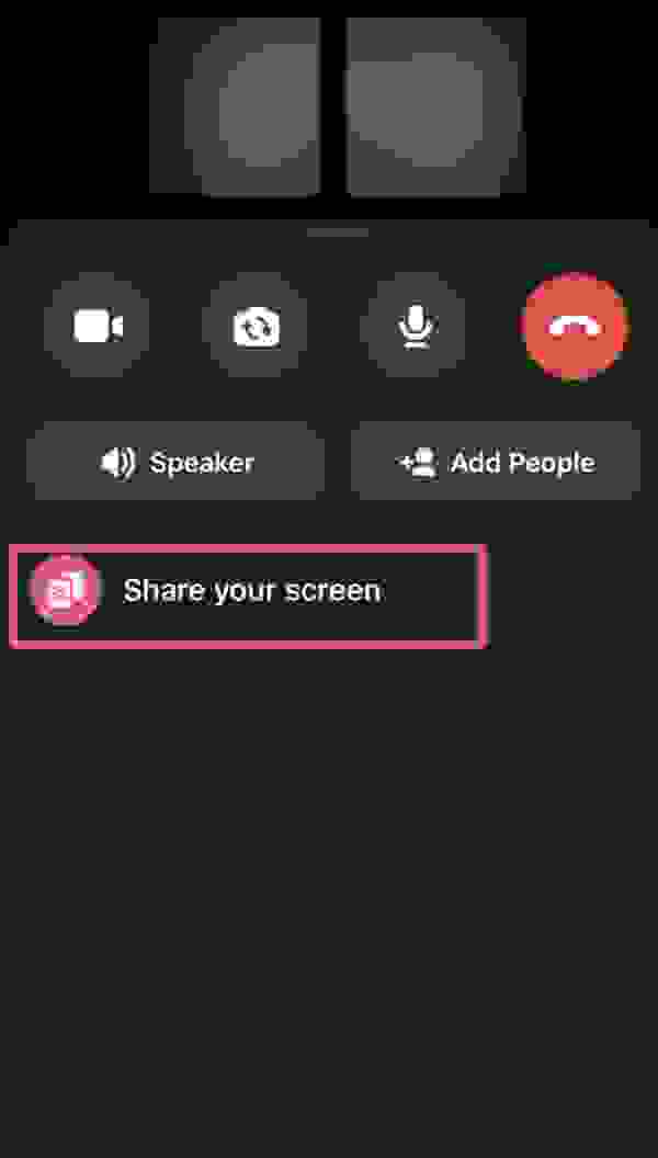 كيفية مشاركة الشاشة أثناء مكالمة فيديو على ماسنجر الأندرويد
