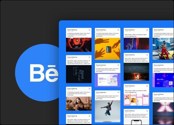 منصة بوربوينت داخل Behance