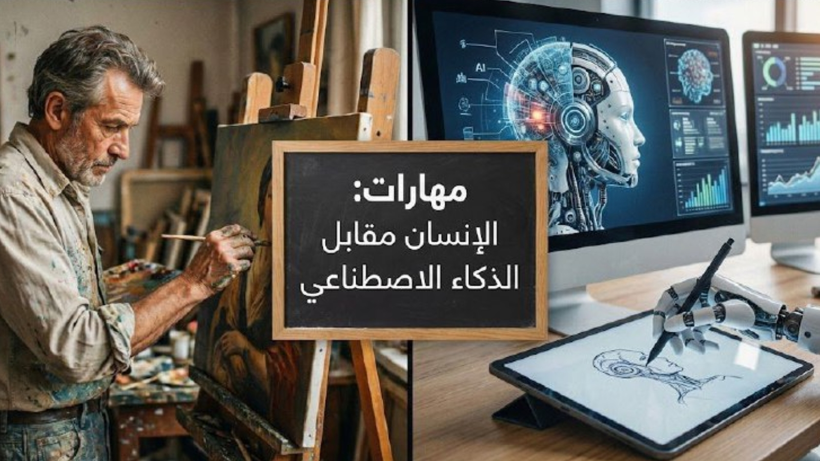 مهارات الذكاء الاصطناعي مقابل المهارات البشرية