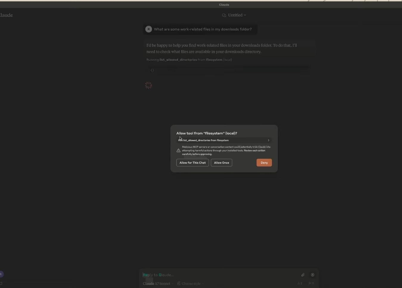 هل تريد منح صلاحيات الوصول إلى الملفات؟