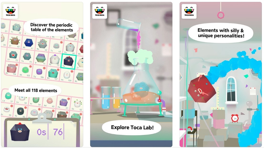 تطبيق Toca Lab: Elements