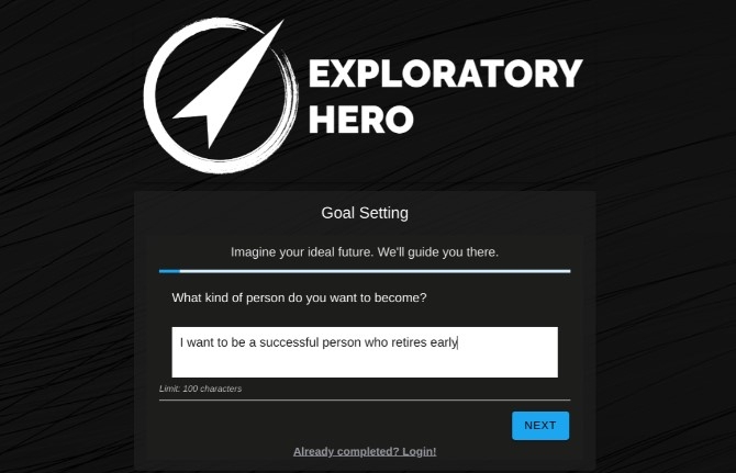 Exploratory Hero (تطبيق ويب) Exploratory Hero (تطبيق ويب)