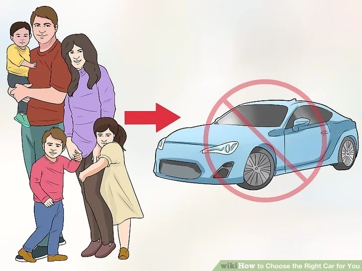 تجنَّب السيارات ذات البابين إذا كان عدد أفراد عائلتك أكثر من شخصين
