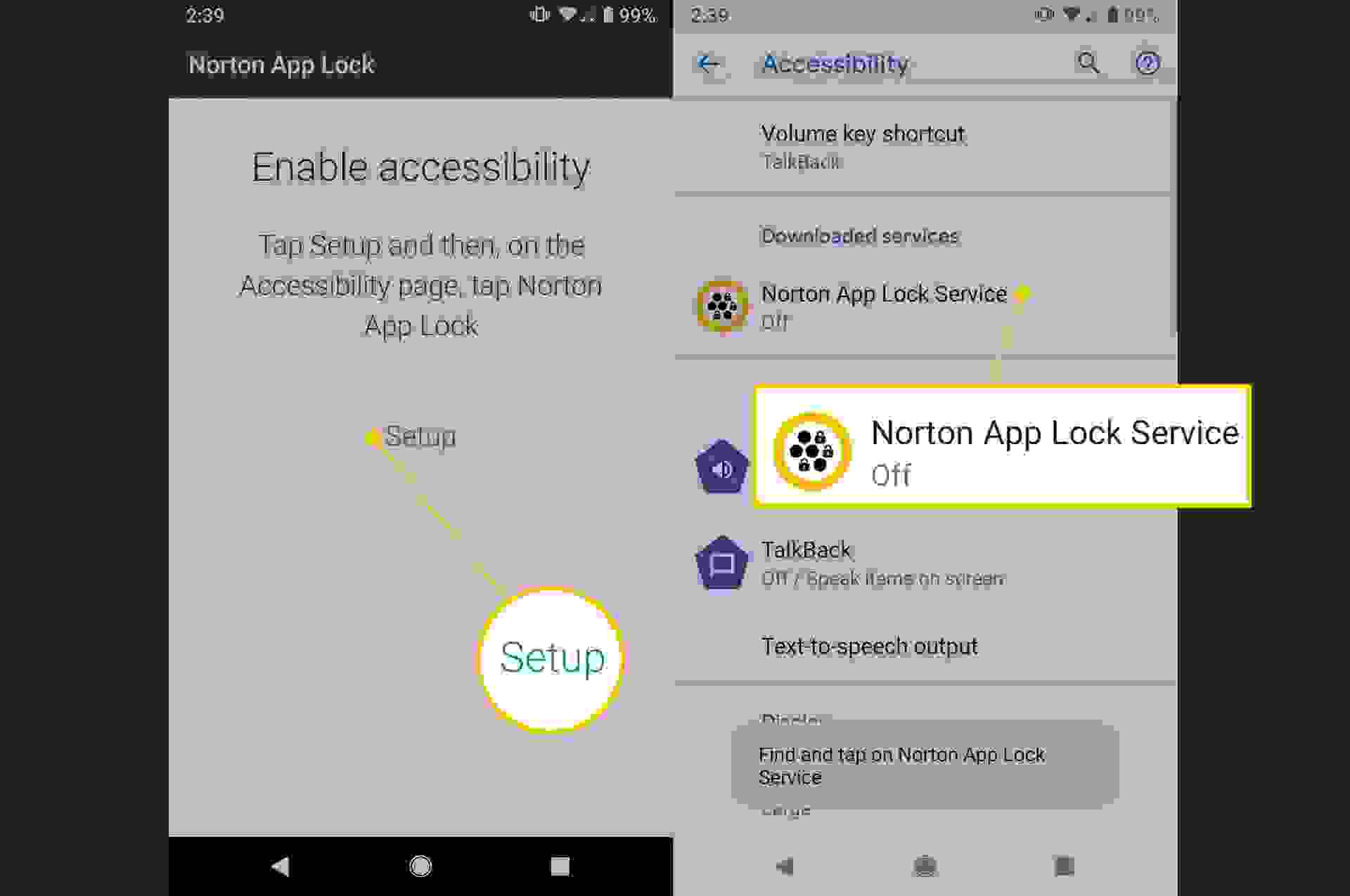 كيفية تعيين كلمة المرور للتطبيقات باستخدام تطبيق Norton App Lock في أندرويد