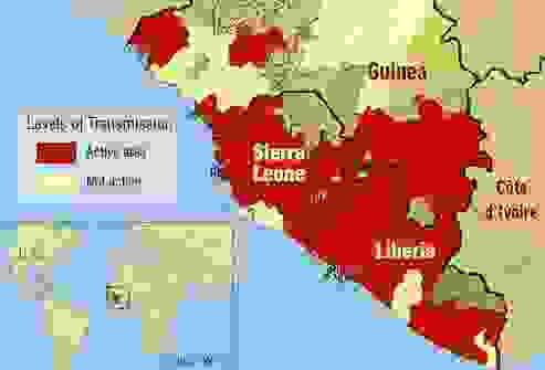 أين ينتشر مرض الإيبولا؟