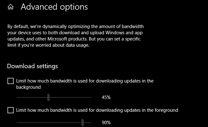 ضبط خيارات الحصول على التحديثات بـ Windows Update