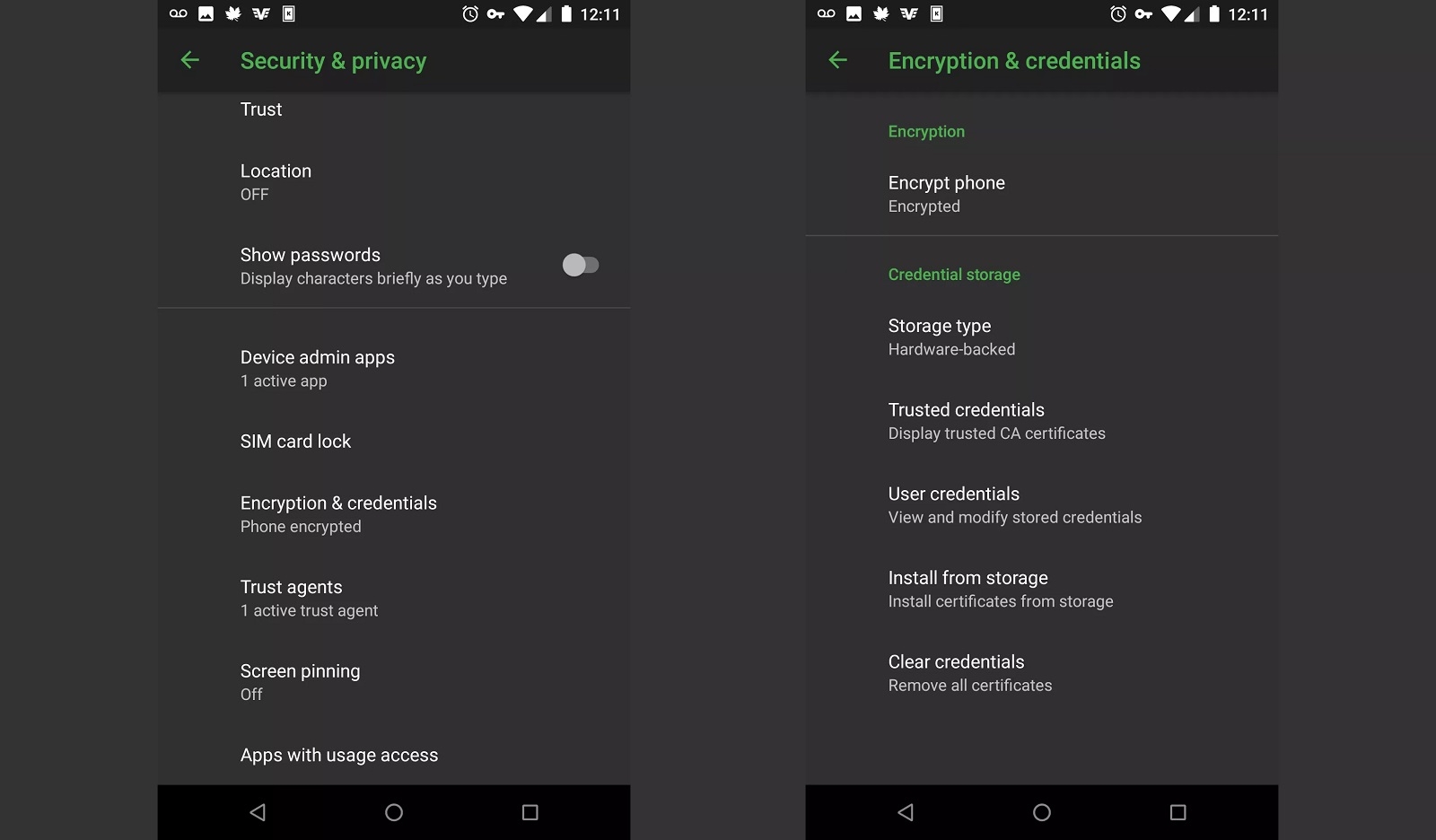 تشفير الجهاز