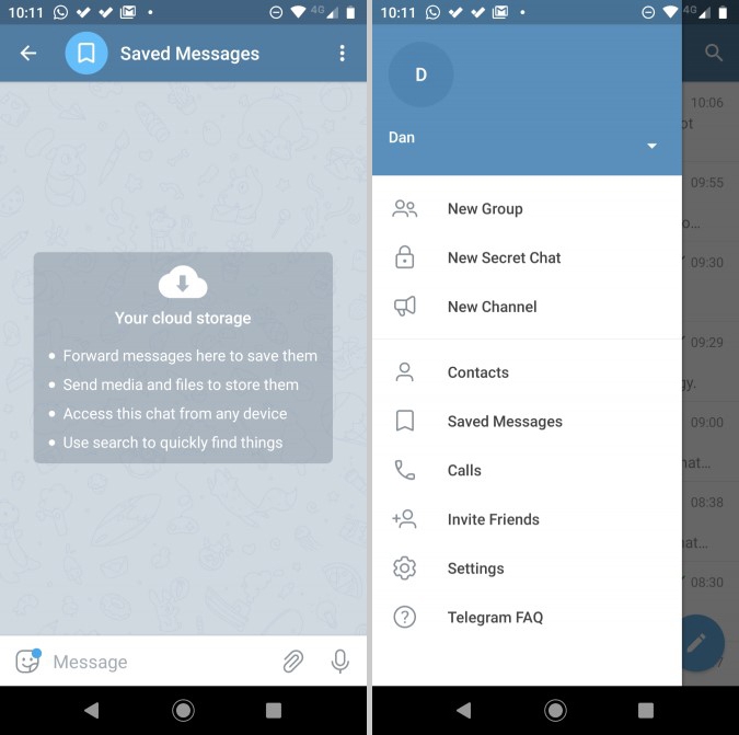 حفظ الرسائل المهمة على تيليجرام